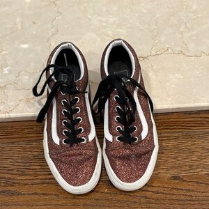 Vans sparkly platform sneakers